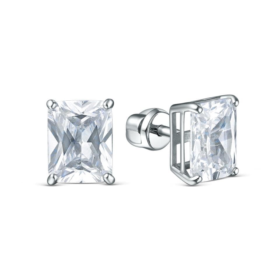 Серьги из серебра 925 с фианитами