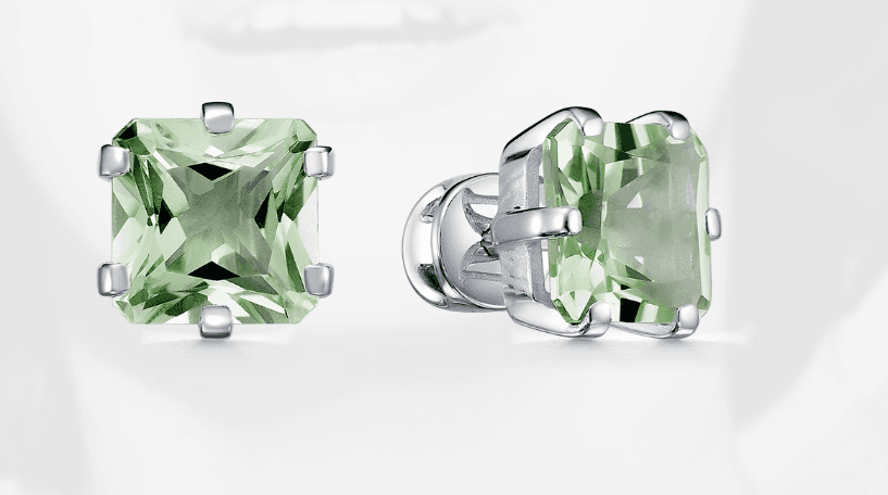 Серьги из серебра 925 с аметистами