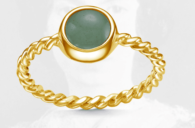 Кольцо из серебра 925 с кварцем