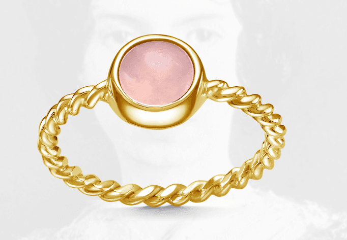 Кольцо из серебра 925 с кварцем