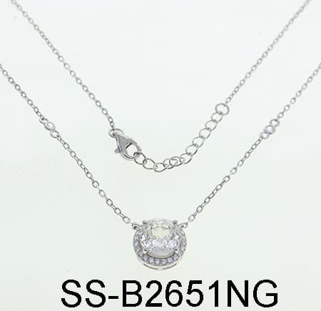 Колье из серебра 925 с кубическим цирконием
